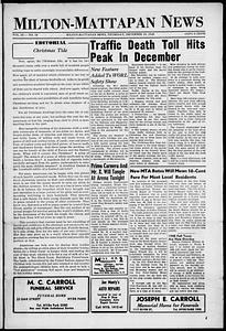 Milton Mattapan News, December 16, 1948