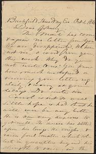 Letter from Zadoc Long to John D. Long, October 1, 1868