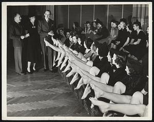 Counting Toes--And Picking 'Em. Picking the gal with the most beautiful feet as well as features; we mean. After all; what's a contest without a judge? And what good are judges if they don't pick a winner? Well; maybe they "select" then. Anyway, the three selectors shown above are McClelland Barclay (left); Neysa McMein, and Dean Cornwell.