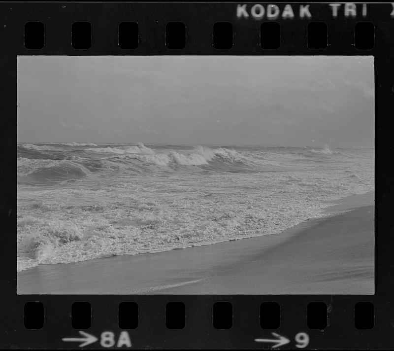 Plum Island surf, beach, and clouds