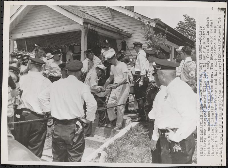 Gunman's body removed