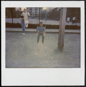 Children on swings