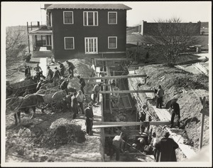 City of Boston Institutions Department, Long Island. Construction of subway from women attendants' home to service building. O.P. #465-14-2-149. November 1, 1937. Thomas F. McGovern engineer for sponsor