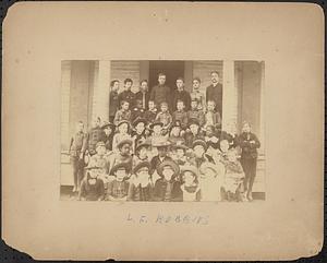 Students and teachers in front of Tarbell St. School