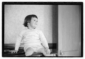 A smiling toddler