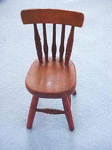 Miniature wooden chair
