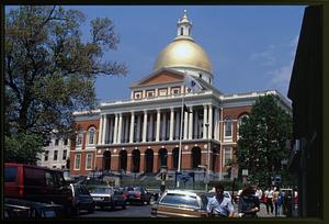 Boston 1996: Mass State House from Park Street