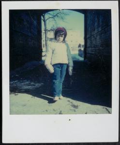Girl in mittens