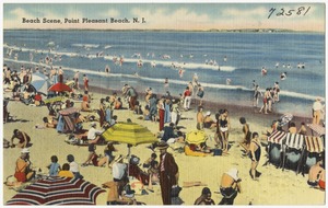 Beach scene, Point Pleasant Beach, N. J.