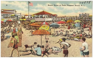 Beach scene at Point Pleasant Beach, N. J.