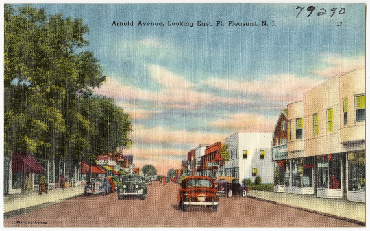 Arnold Avenue, looking east, Pt. Pleasant, N. J. Digital Commonwealth