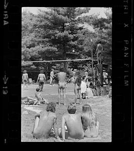 Volleyball at nudist convention, Assonet