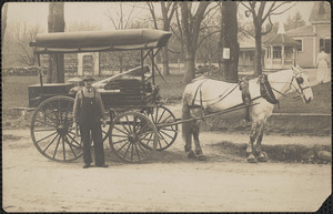 Horse and Buggy in Sharon, Mass.