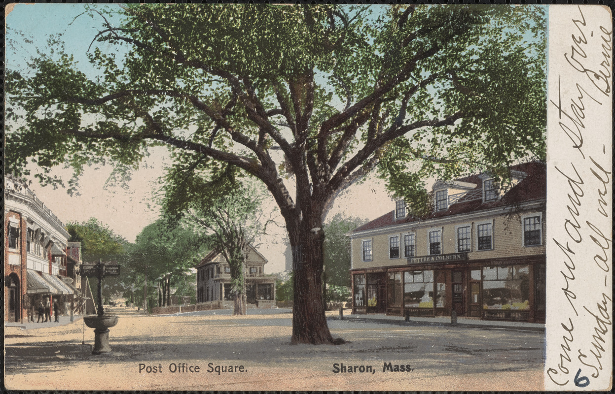 Post Office Square, Sharon, Mass. Digital Commonwealth