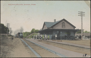 Railroad Station, Sharon, Mass.