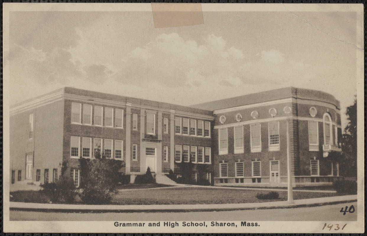 Grammar and High School, Sharon, Mass.