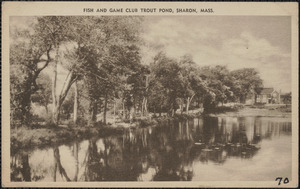 Fish and Game Club Trout Pond, Sharon, Mass.