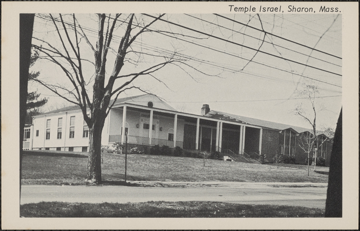 Temple Israel, Sharon, Mass. Digital Commonwealth