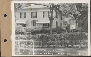 Alice G. Philps, house and barn, Enfield, Mass., Aug. 11, 1927
