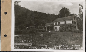 Daniel A. McDonald and wife, house and barn, Smith's Village, Enfield, Mass., Aug. 16, 1927
