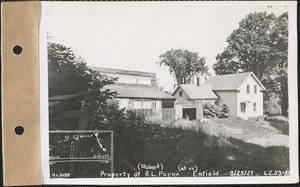 Robert L. Payne and wife, house and chicken house, Enfield, Mass., Aug. 25, 1927