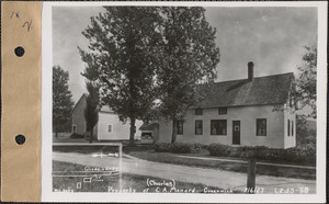 Charles A. Menard, house and barn, Greenwich, Mass., Sep. 6, 1927