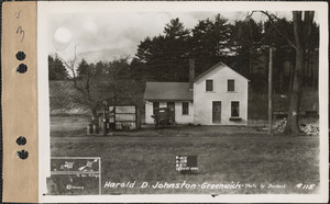 Harold D. Johnston, house and stand, Greenwich, Mass., Dec. 15, 1927