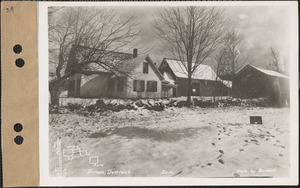 Dominick Dumas, house and barn, Dana, Mass., Dec. 17, 1927