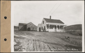 William Garvin, house and barn, Smith's Village, Enfield, Mass., Dec. 20, 1927