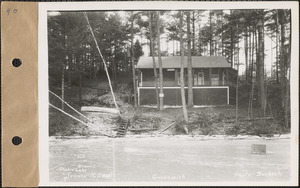 Jennie R. Deuel, cottage ("Justamere Camp"), Quabbin Lake, Greenwich, Mass., Dec. 20, 1927
