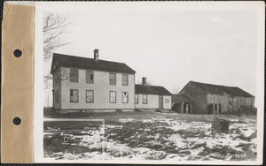 Adeline M. Ryder, house and barn, Prescott, Mass., Dec. 22, 1927