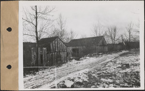 William S. Cabot, barn and sheds, Pelham, Mass., Dec. 23, 1927