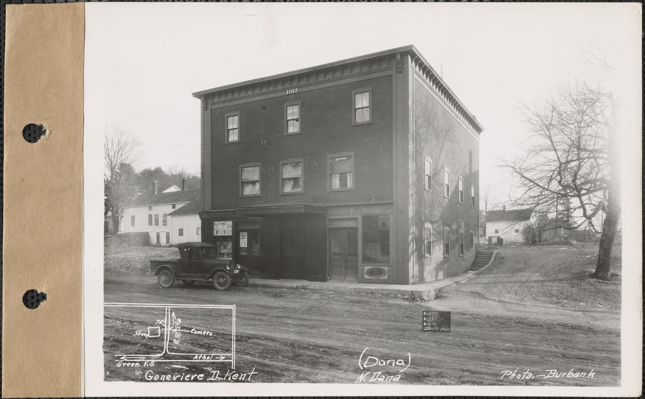 Genevieve D. Kent, store ("A. H. Phillips"), North Dana, Dana, Mass., Jan. 4, 1928