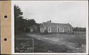 Walter E. Stevens, house and garage, Dana, Mass., Jan. 10, 1928