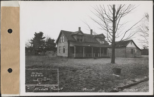 Elizabeth Prescott, house and barn, Prescott, Mass., Jan. 10, 1928