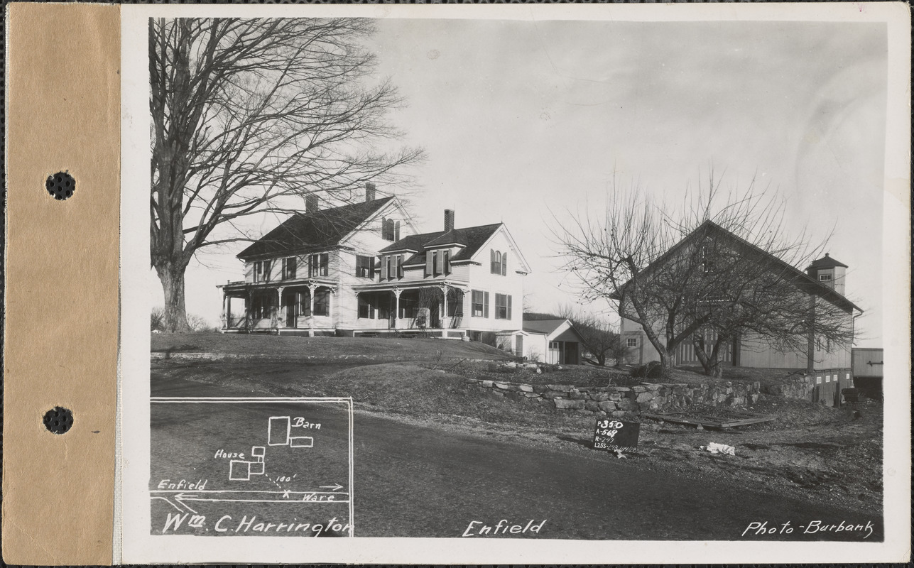 William C. Harrington, house, barn, etc., Enfield, Mass., Jan. 14, 1928