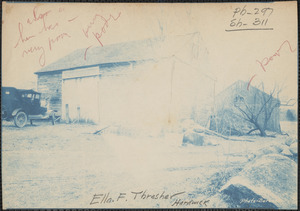 Ella F. Thresher, barn, etc., Hardwick, Mass., Jan. 26, 1928