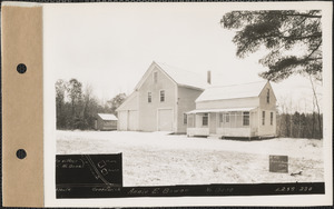 Annie E. Bowen, house and barn, North Dana, Dana, Mass., Feb. 10, 1928