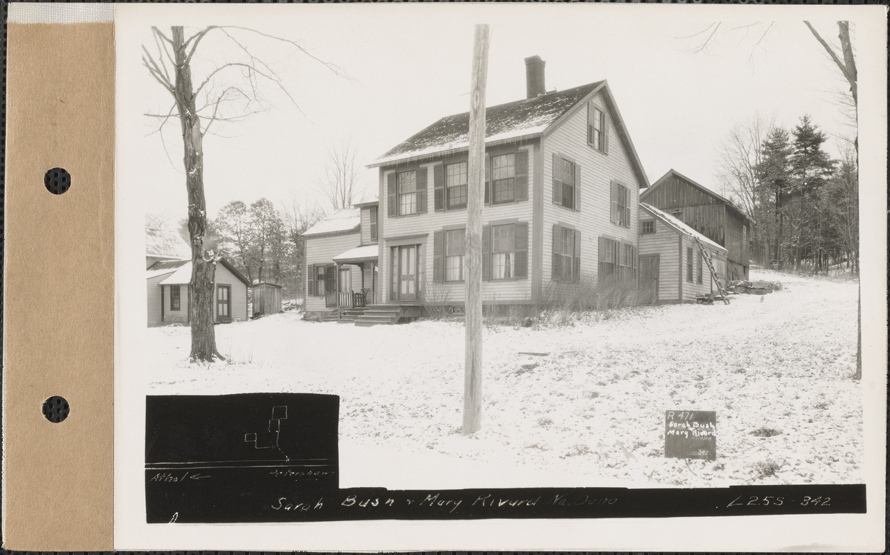 Sarah Bush and Mary Rivard, house, etc., North Dana, Dana, Mass., Feb ...