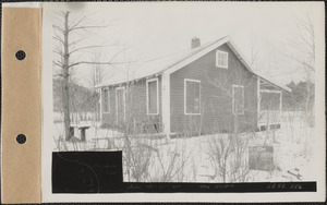 John Ringstrom, camp, Thompson Pond, New Salem, Mass., Feb. 11, 1928
