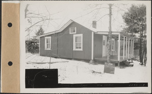 Frank C. Mattoon, camp, Thompson Pond, New Salem, Mass., Feb. 11, 1928