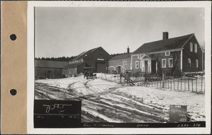 Guy H. Stevens, house and barn ("Sunny Side Farm"), Dana, Mass., Feb. 13, 1928