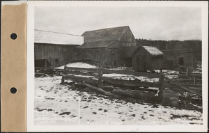 Austin B. Gross, barn and sheds, Prescott, Mass., Feb. 14, 1928