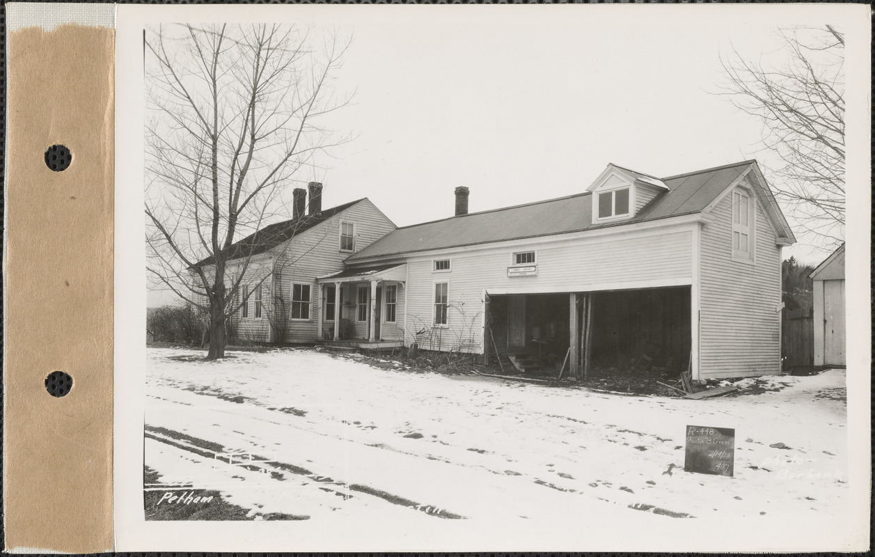 Austin B. Gross, house ("Sweet Water Farm"), Prescott, Mass., Feb. 14, 1928