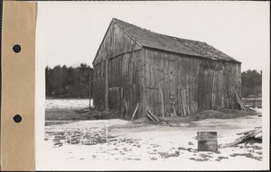 Lucius S. Lawless, barn, Prescott, Mass., Feb. 14, 1928