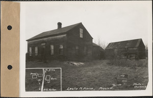 Leslie M. Pierce, house and shed, Prescott, Mass., Feb. 15, 1928