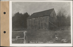 Charles A. Leveau, barn, Dana, Mass., Feb. 15, 1928