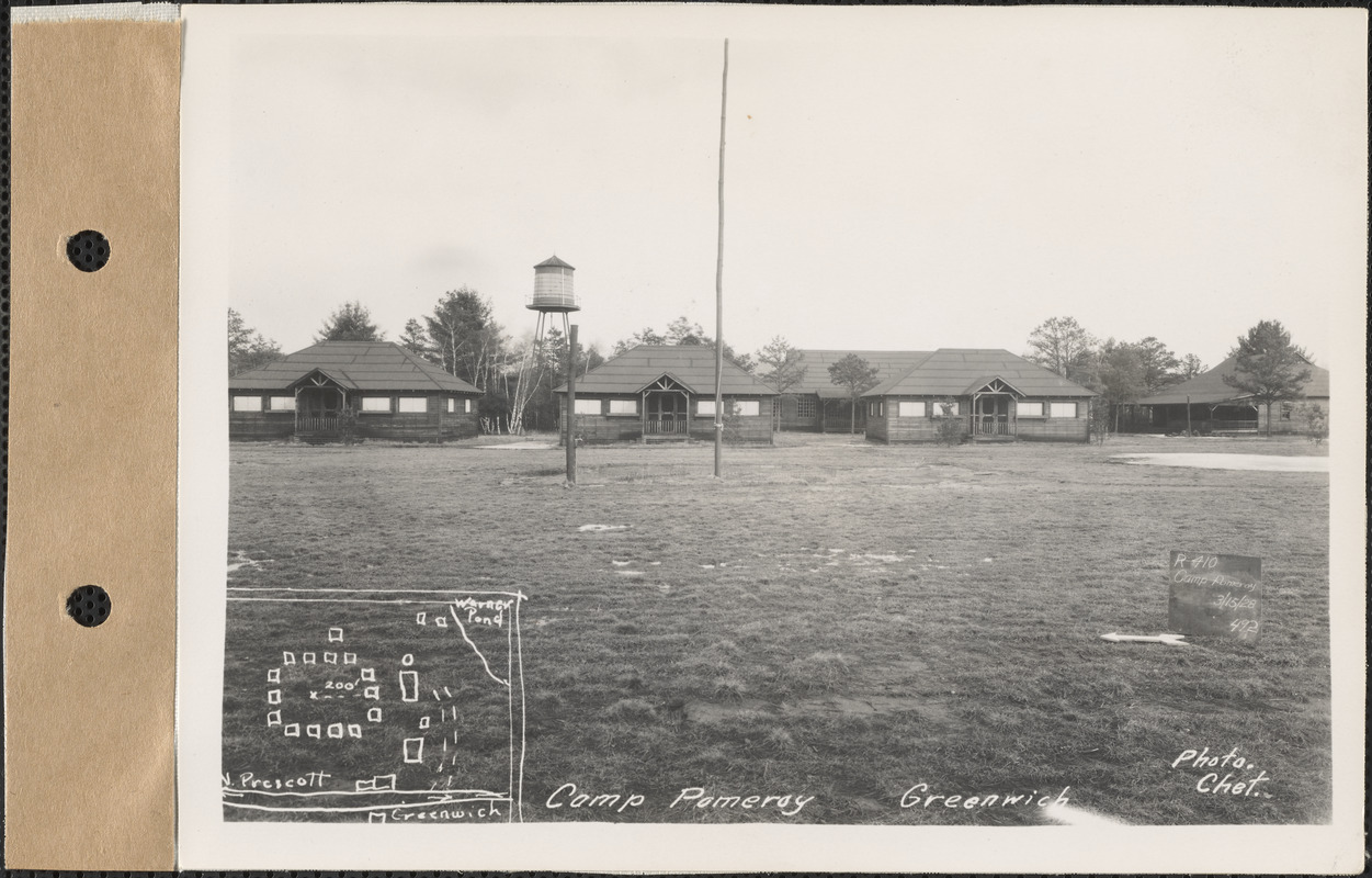 Camp Pomeroy, camps, Greenwich, Mass., Mar. 15, 1928