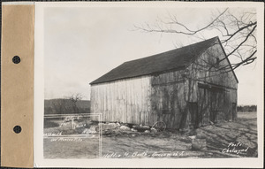 Hattie M. (E.?) Booth, barn, Greenwich, Mass., Mar. 28, 1928