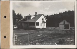 Charles D. Walker, house, garage, Greenwich, Mass., Mar. 28, 1928